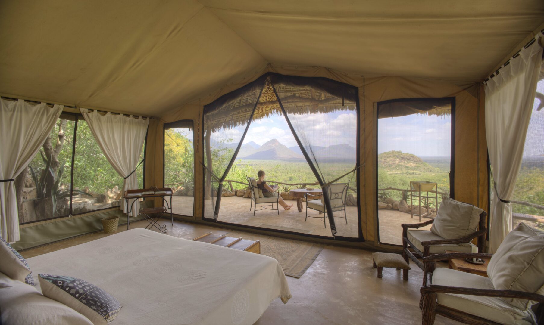 Luxury rooms at Sarara, Kenya
