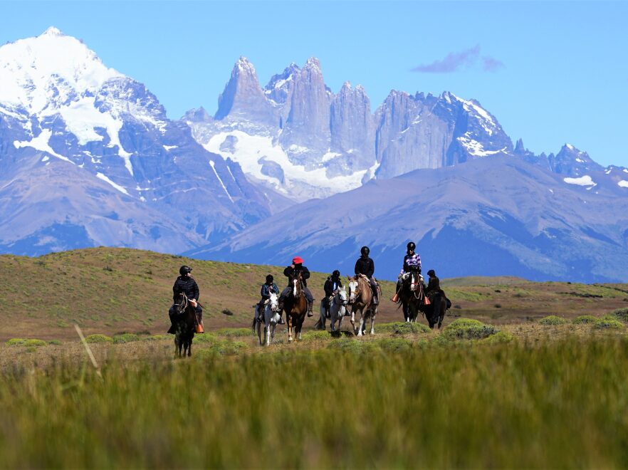 Horse riding in Torres Del Paine, Chile