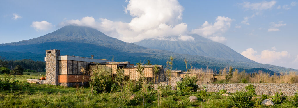 Singita Kwitonda Lodge, Volcanoes National Park. Exterior Shot.