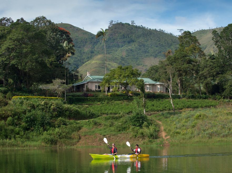 Kayaking on Castlereagh Lake, Ceylon Tea Trails, Hill Country, Sri Lanka