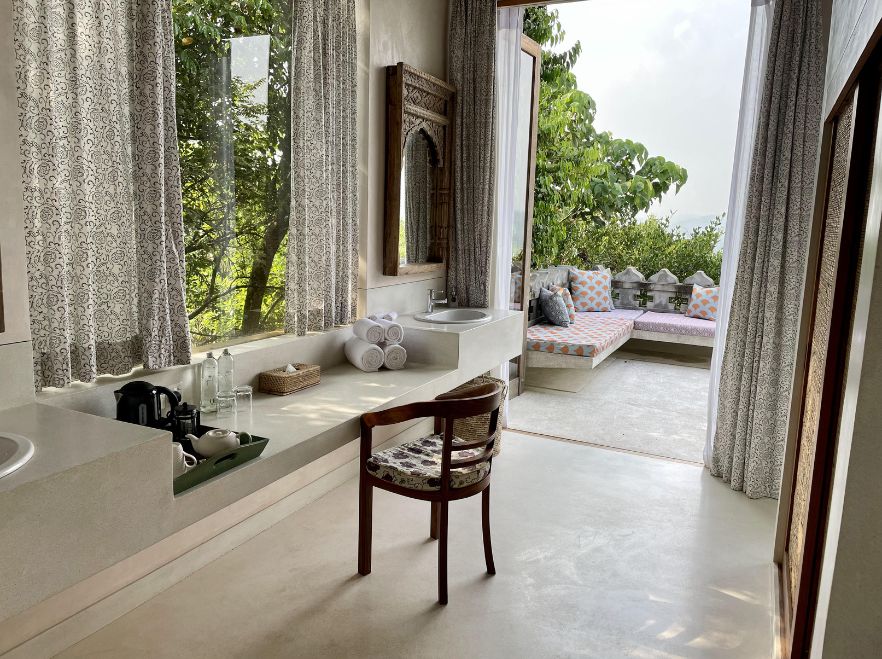 Pool Villa Bathroom and Terrace, Malabar Hill, Weligama, Sri Lanka
