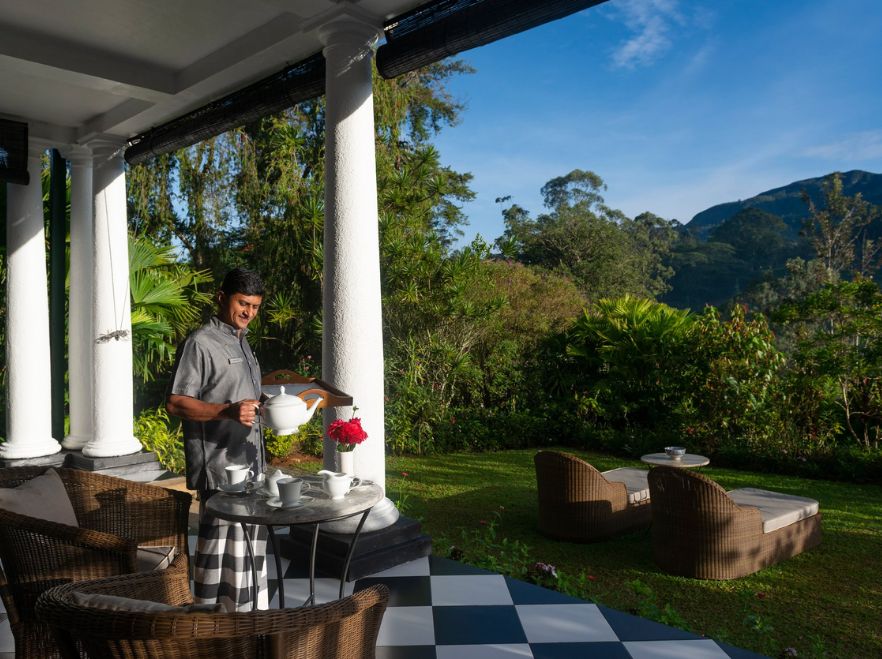 Tientsin Bungalow Verandah, Ceylon Tea Trails, Hill Country, Sri Lanka