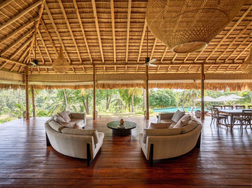 Living Area, Tekanda Lodge, Koggala, Sri Lanka