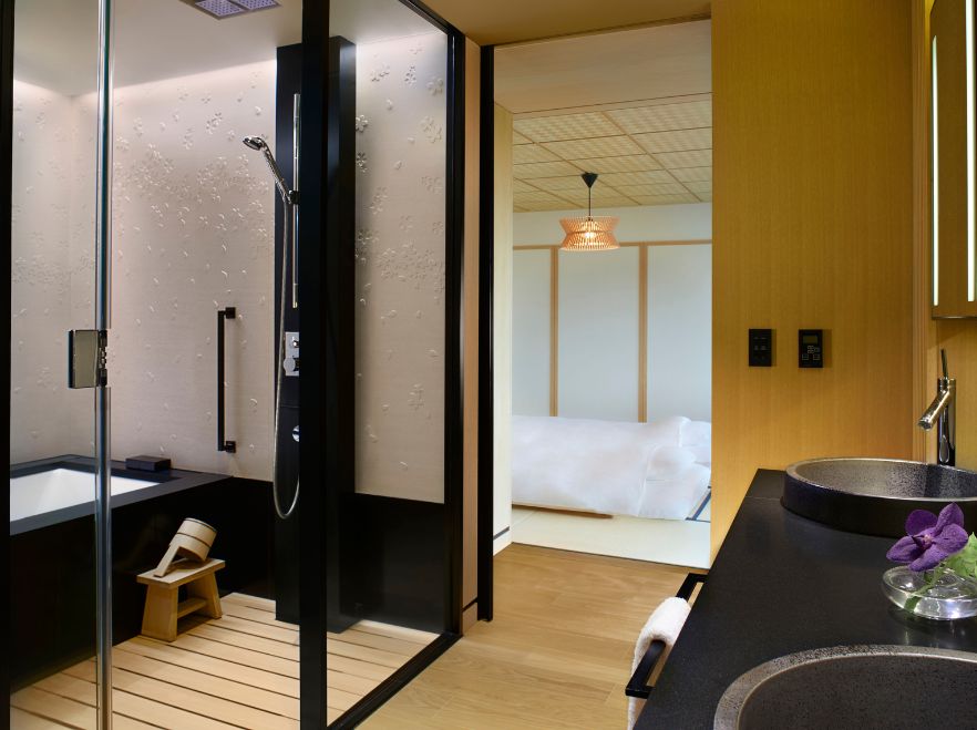 Garden Terrace Suite Tatami Bathroom, The Ritz-Carlton, Kyoto, Japan