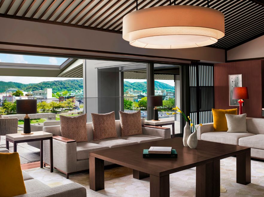 The Ritz-Carlton Suite Living Room, The Ritz-Carlton, Kyoto, Japan