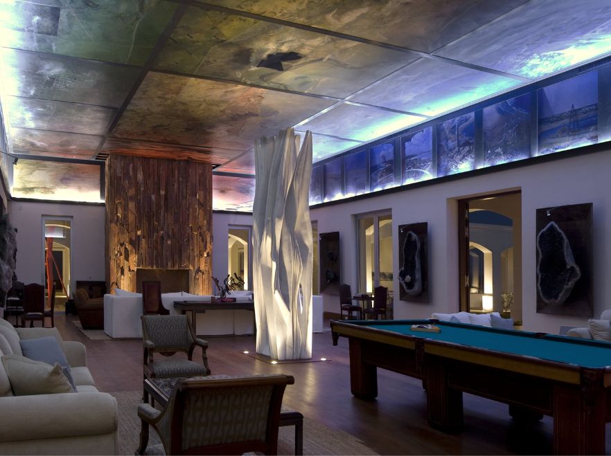 Living room at Estancia Vik, Jose Ignacio, Uruguay