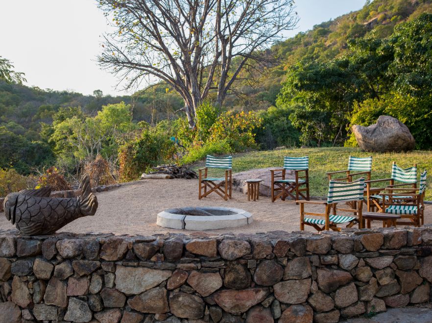 Firepit at Pumulani Lodge, Lake Malawi, Malawi