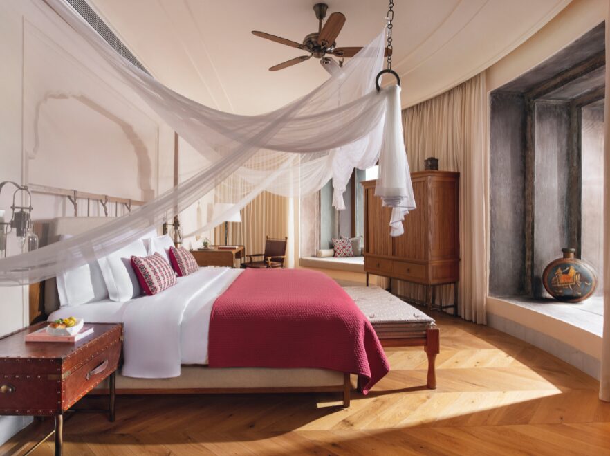 Rani Rajkumari Bedroom, Six Senses Fort Bawara, Rajasthan, India