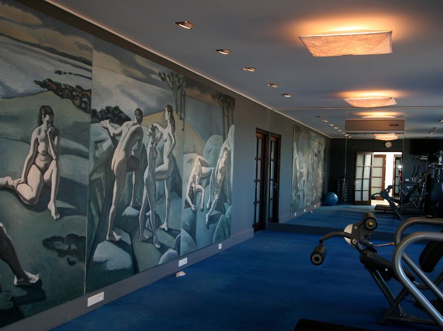 Gym at Estancia Vik, Jose Ignacio, Uruguay
