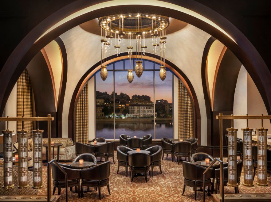 The bar at The St. Regis Cairo, Egypt