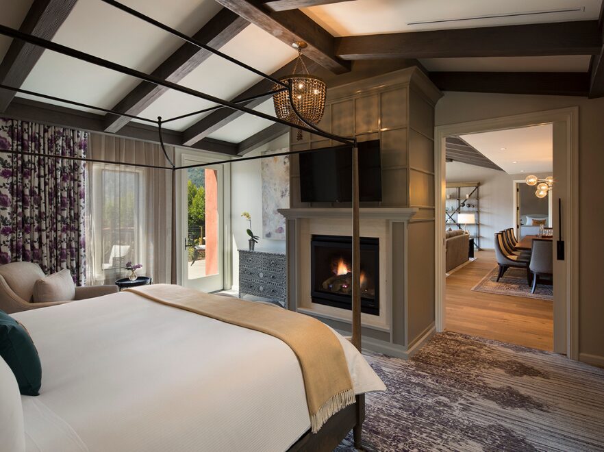 Villa Carmelo Master Bedroom, Bernardus Lodge & Spa, Carmel Valley, California, USA