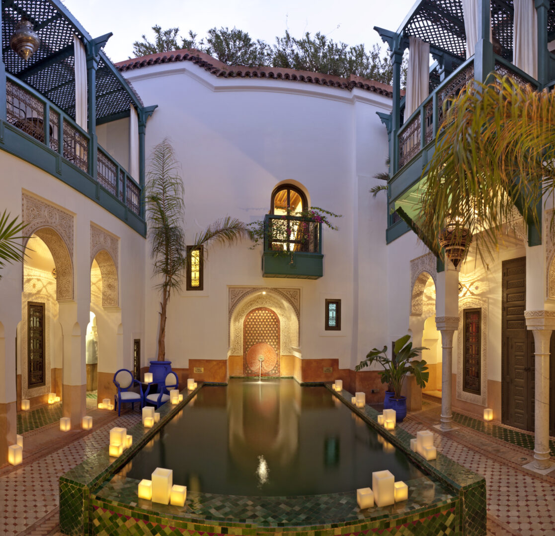 The pool at the Farnatchi, Boutique Hotel Marrakech, Morocco
