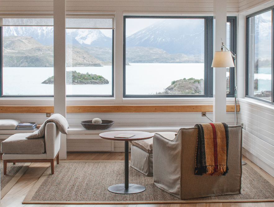 Seating area, Explora Torres del Paine, Chile