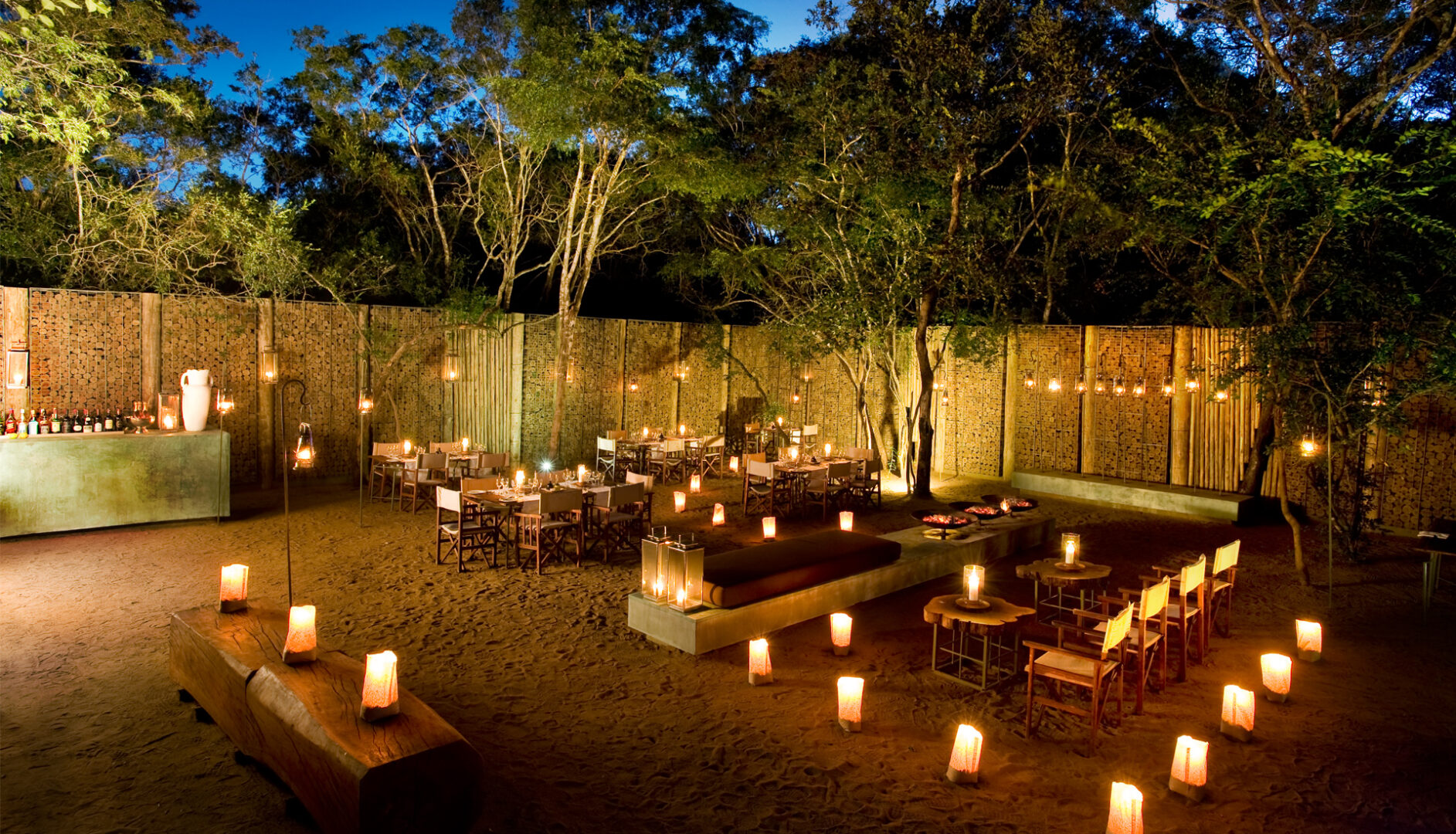 Boma dinner, Phinda Forest Lodge, South Africa