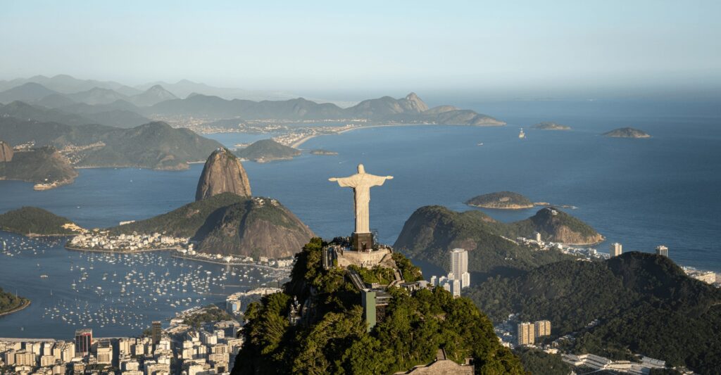 Christ the Redeemer overlooking Rio de Janeiro, Brazil