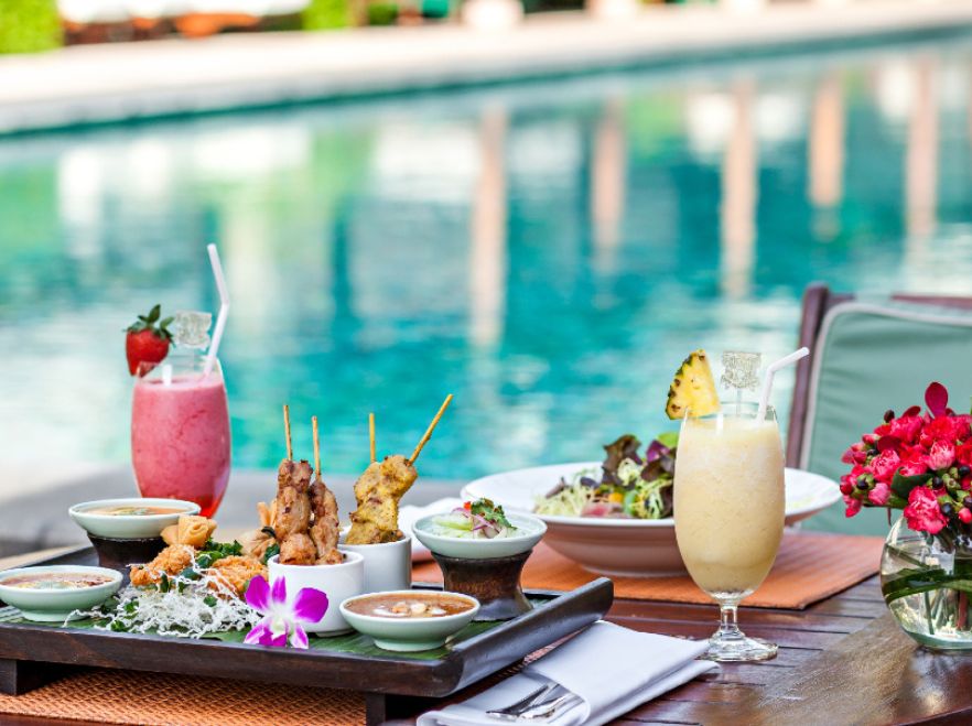Peninsula Pool Bar Food, The Peninsula Bangkok, Bangkok, Thailand