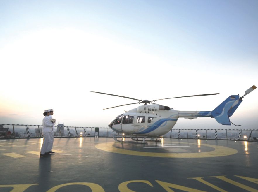 Helipad, The Peninsula Bangkok, Bangkok, Thailand